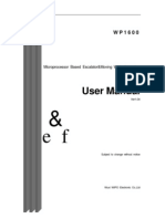 Escalator&Moving Walk Controller - ZXK1600 - User Manual