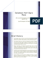 Caladean Half-Ogre Race Race: (For Use With Dungeons and Dragons Edition 3.5) (By Christopher W. Blaine)