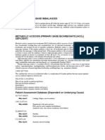 Metabolic Acid - Base Imbalances