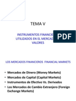 5.1 V Instrumentos Financieros