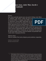 Deslizar Nas Ruas, Entre Mário de Andrade e Max Jacob