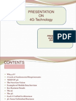 Presentation ON 4G-Technology: Presented By: Ajay Kanwal 2K8/COE/108