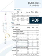 Brochure - SGE Shimadzu GC Quick-Pick Guide