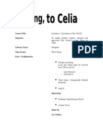 SOng, To Celia Module