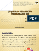 I, II y III Plan Nacion en Educación - Venezuela