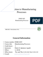 Lecture 1 Introduction To Manufacturing Processes