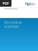 100004FDStandards of Proficiency Biomedical Scientists