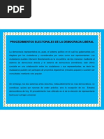 Procedimientos Electorales de La Democracia Liberal