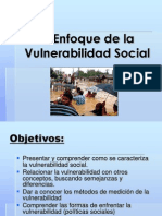 El Enfoque de La Vulnerabilidad Social