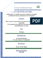 Audit Interne Et Contrôle de Gestion, Quel Lien Et Quelle Contribution Dans La Performance de L'ent