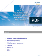 Istm - 4 Reliability Culture by Yusif J. Halawani Reliability Dept. RCA Specialist