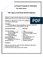 Investigatory Project Proposal in Chemistry