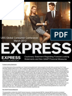 Express - Presentation UBS Conference