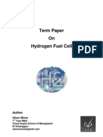 Term Paper On Hydrogen Fuel Cell: Author