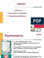 LAB. Psychometrics Lesson 1