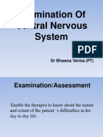 Examination of Central Nervous System