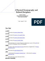 Glossary of Physical Oceanography and Related Disciplines - Steven K. Baum