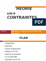 La Theorie Des Contraintes