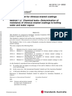 As 2219.1.2-2002 Methods of Test For Vitreous Enamel Coatings Chemical Tests - Determination of Resistance of