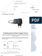 Transformerless Power Supply