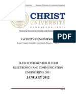 B Tech Integrated Mtech ECE 2012 Proposed