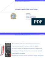 Resistance Thermometer With Wheat Stone Bridge