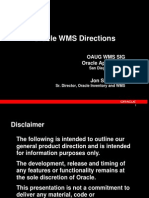 Oracle WMS Directions