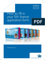 Sia Application Form Notes