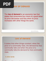 Law of Demand