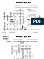 Jobs Crossword Puzzle