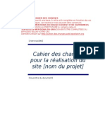 Cahier de Charge