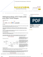 Mild Hydrocracking of FCC Feeds Yields More Fuels, Boosts Margins - Oil & Gas Journal