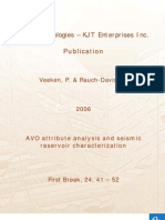 AVO Attibute Analysis Reservoir Characterization