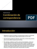 Convinacion de Correspondencia