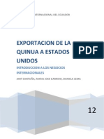 Trabajo Final de Negocios Internacionales Producto Quinua