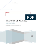 Memoria de Calculo Casa A50