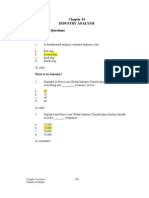 Industry Analysis Multiple Choice Questions