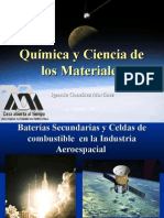 Química y Ciencia de Los Materiales. Baterías Secundarias y Celdas de Combustible en La Industria Aeroespacial