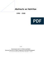 Research Abstracts On Nutrition