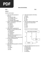 Ecology Test For CSEC Students