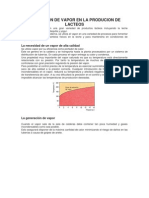 Aplicación de Vapor en La Producion de Lacteos