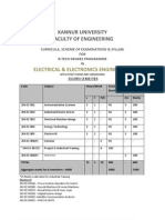 Kannur University BTech EE VIII Sem Syllabus