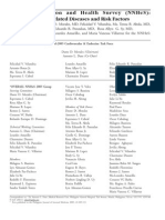 National Nutrition and Health Sur Vey (Nnhes) : Atherosclerosis - Related Diseases and Risk Factors