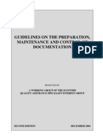 Guidelines On The Preparation Maintenance and Control of Documentation