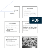 Logistics: GEOL 3010 Mineralogy Fall, 2010