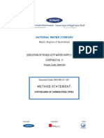 Method of Statment For Welding of Carbon Steel Pipes Dks-mst-c11-001 Rev 1