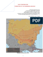 Slav Contribution To The Formation of The Romanian Language