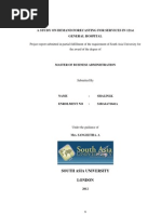 A Study On Demand Forecasting For Services in 121St General Hospital