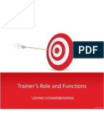 Trainer's Role and Functions