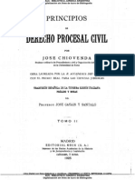 Giussepe Chiovenda - Principios Del Derecho Procesal Civil Tomo II